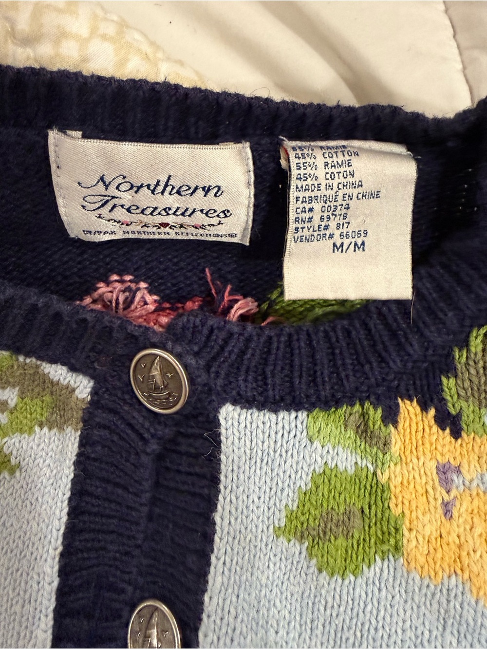 Northern Treasures 90s Floral Cardigan - Picture 8 of 8